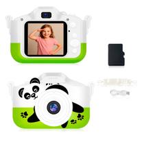 Câmera Digital Infantil Panda 20MP HD com Gravação de Vídeo e Cartão de Memória