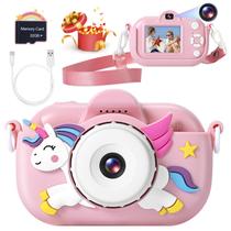 Câmera Digital Infantil YEEHAO 32MP - Rosa - 32GB - Para Crianças de 3 a 9 Anos