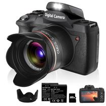 Câmera Digital ISHARE TDC-1300 64MP 5K Lentes Duplas Tela de 4"