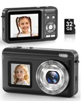 Câmera digital Jexylon Real 2.7K de tela dupla 48MP 16x Zoom Câmera digital Jexylon Real 2.7K de tela dupla 48MP 16x Zoom