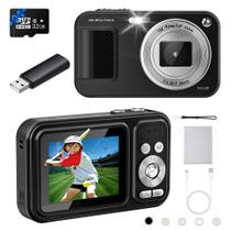 Câmera digital JVSCAM Autofocus 48MP FHD 1080P com cartão de 32GB Câmera digital JVSCAM Autofocus 48MP FHD 1080P com cartão de 32GB