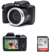 Câmera Digital Kodak AZ401BK 40X Zoom OIS 3" LCD 32GB