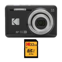 Câmera Digital Kodak Pixpro Friendly Zoom FZ55 - Preta com 32GB