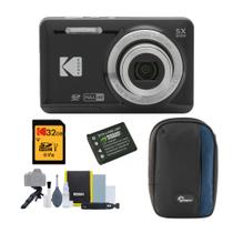 Câmera digital Kodak PIXPRO FZ55 Black 5x Zoom Bundle Câmera digital Kodak PIXPRO FZ55 Black 5x Zoom Bundle
