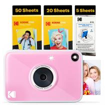 Câmera digital KODAK Printomatic+ 10 MP com impressão instantânea, rosa Câmera digital KODAK Printomatic+ 10 MP com impressão instantânea, rosa