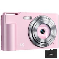 Câmera Digital Krlun 48MP 4K FHD Zoom 16x 32GB Câmera Digital Krlun 48MP 4K FHD Zoom 16x 32GB
