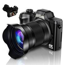Câmera Digital Krlun 48MP 4K UHD com Zoom 16X e Anti-Vibração Câmera Digital Krlun 48MP 4K UHD com Zoom 16X e Anti-Vibração