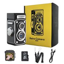 Câmera Digital Lenane Y8000 1080P FHD Retrô TLR 32GB Câmera Digital Lenane Y8000 1080P FHD Retrô TLR 32GB