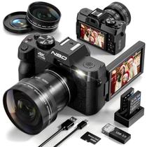 Câmera digital NBDDIGITAL 4K 48MP com foco automático Vlogging 32GB
