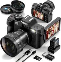 Câmera digital NBDDIGITAL 4K 48MP Vlogging de vídeo WiFi 32GB