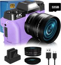 Câmera digital NIKICAM 6K 64MP para fotografia e vlogging Câmera digital NIKICAM 6K 64MP para fotografia e vlogging