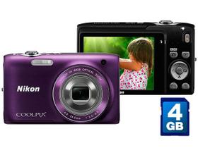 Câmera Digital Nikon Coolpix S3100 14MP LCD 2,7 - Zoom Óptico 5x / Filma em HD / Cartão 4GB