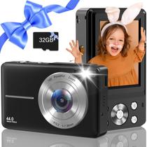 Câmera digital Nosela FHD 1080P 44MP com cartão de 32GB para crianças