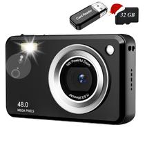 Câmera digital Nvgfelis FHD 48MP 16X Zoom com cartão de 32GB