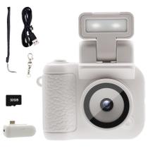 Câmera digital OIKSPY Monorreflexos em forma 1080P 32GB branca Câmera digital OIKSPY Monorreflexos em forma 1080P 32GB branca