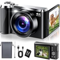 Câmera digital Ploomen 56 MP 4K com tela giratória de 3" e zoom digital 16X
