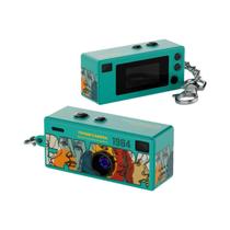 Câmera Digital Retrô Com Chaveiro, Mini Filmadora 1080P Com Suporte Para Cartão De Memória E Flash