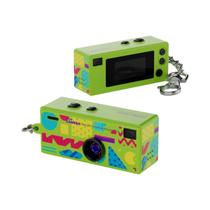 Câmera Digital Retrô Com Chaveiro, Mini Filmadora 1080P Com Suporte Para Cartão De Memória E Flash