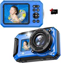Câmera Digital SiSuSy 4K 56MP à Prova dÁgua até 10 m para Mergulho com Snorkel