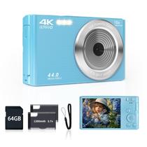 Câmera Digital SMARTKLIK 4K 44MP com Zoom 16x e Cartão SD de 64GB