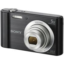 Câmera Digital Sony Cybershot DSC-W800 Preta 20.1MP Zoom Óptico 5X Vídeo HD