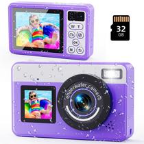 Câmera digital subaquática MaxMango 3m impermeável 48MP