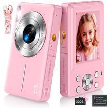 Câmera digital TEBNGIHNM FHD 1080P com cartão SD de 32 GB com zoom 16X