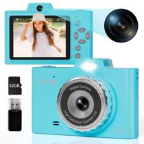 Câmera digital UHH para adolescentes 48MP FHD 2.5K de vídeo 32GB azul