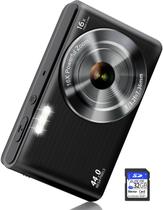 Câmera digital UIKICON 4K 44MP Kids com cartão SD de 32GB X3-Black