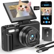 Câmera Digital ULPTXOO 4K 64MP WiFi 18X Zoom 32GB Câmera Digital ULPTXOO 4K 64MP WiFi 18X Zoom 32GB