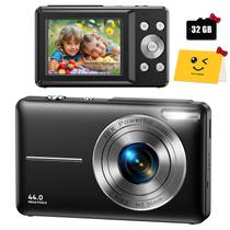Câmera digital VAHOIALD FHD 1080P 44,0MP 16X Zoom 32GB Cartão SD