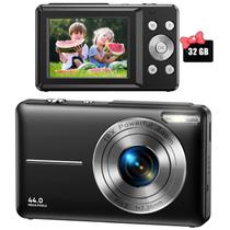 Câmera digital VAHOIALD FHD 1080P 44MP para crianças com 32GB SD C