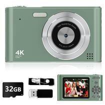 Câmera digital VYNCS 2025 44MP 1080P Compact 16X Zoom Verde