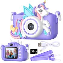 Câmera digital Wembley Unicorn para crianças de 3 a 12 anos com SD de 32 GB Câmera digital Wembley Unicorn para crianças de 3 a 12 anos com SD de 32 GB