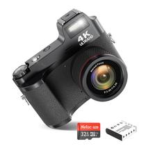Câmera digital Weochi 4K 48MP Vlogging YouTube 32GB Cartão SD