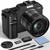 Câmera digital Yatao 4K 64MP WiFi com câmera frontal e traseira