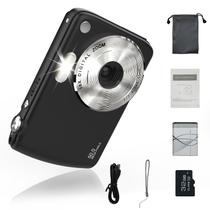 Câmera digital YingCheng Kids 50MP FHD 1080P 16X Zoom preta