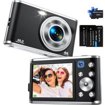 Câmera digital YOODEE 2025 FHD 4K Vlogging 48MP 16X Zoom preta