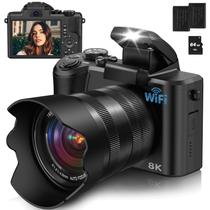 Câmera digital YOODEE 8K 88MP WiFi Touch Screen 16X Zoom Câmera digital YOODEE 8K 88MP WiFi Touch Screen 16X Zoom