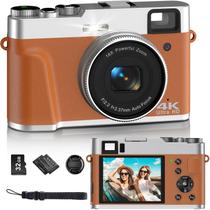 Câmera Digital Zheozeig 4K 48MP - Point and Shoot com Foco Automático