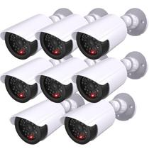 Câmera dome CCTV fictícia WALI TC-W8, pacote com 8 LED branco