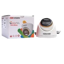 Câmera Dome Colorvu Hikvision 2MP-2,8mm Color 24h com audio