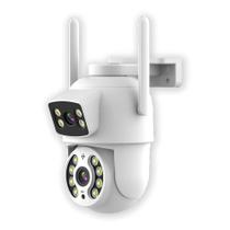 Câmera Dome IP Wireless PTZ de Dupla Lente, Detecção de Humanos com IA, Segurança Residencial - icsee