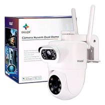 Câmera Dome Lente Dupla Full Hd Wifi Segurança Externa Ekaza Alexa e Google