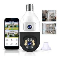Câmera Dupla Wifi Externa À Prova D'água 1080p Visão Noturna e Áudio Bivolt