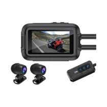 Câmera DVR Para Motocicleta Dual 1080P À Prova d'Água Com WiFi GPS Gravador De Vídeo Frontal E Câmera DVR Para Motocicleta Dual 1080P À Prova d'Água Com WiFi GPS Gravador De Vídeo Frontal E