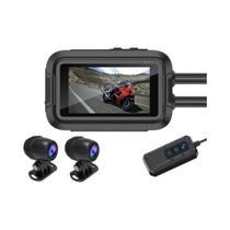 Câmera DVR Para Motocicleta Dual 1080P À Prova d'Água Com WiFi GPS Gravador De Vídeo Frontal E Câmera DVR Para Motocicleta Dual 1080P À Prova d'Água Com WiFi GPS Gravador De Vídeo Frontal E
