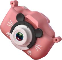 Câmera E Filmadora Digital Com Câmera Frontal e Case Infantil Recarregável - Sanyueyipin