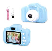 Câmera E Filmadora Digital Infantil Recarregável Com Entrada SD