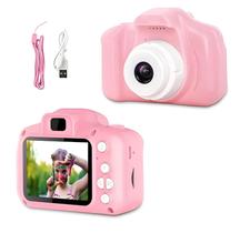 Câmera E Filmadora Digital Infantil Recarregável Com Entrada SD Câmera E Filmadora Digital Infantil Recarregável Com Entrada SD